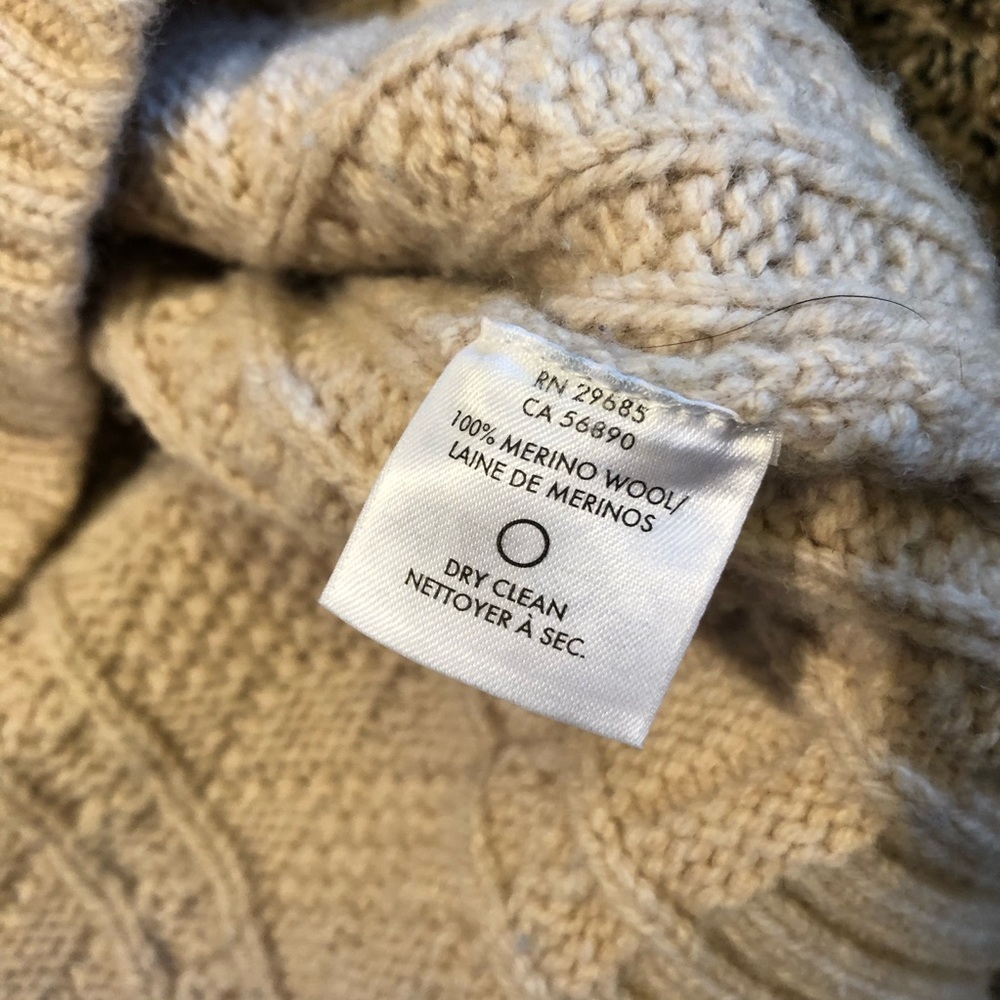 Pendleton Beige Cable Knit Sweater - Picture 8 of 8